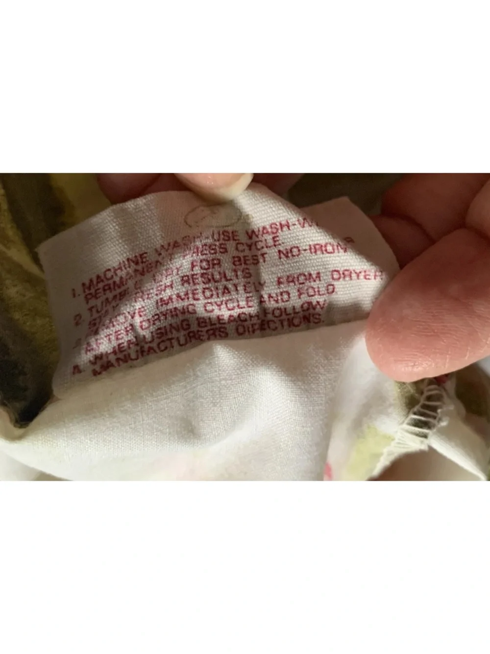 Vintage Cannon Royal Family Pink/Yellow Roses Pillowcase 1 No-Iron Percale